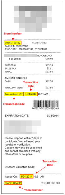 Sample Receipt 1